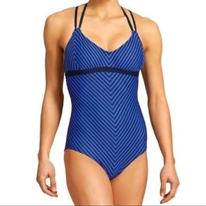 Athleta Avila Striped One Piece Swimsuit